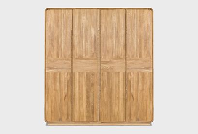 Шкаф для одежды 4-х дверный "Монблан"; бейц-масло