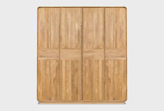 Шкаф для одежды 4-х дверный "Монблан" массив дуба 4