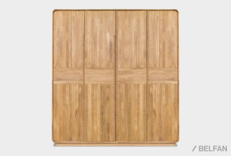 Шкаф для одежды 4-х дверный "Монблан" массив дуба 3