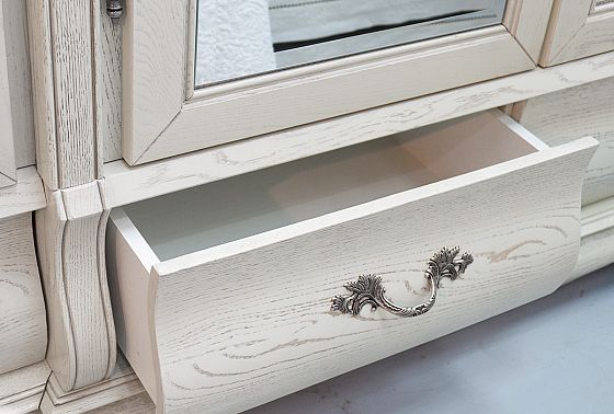 Шкаф для одежды "Тэфи" 4-х дв. с зеркалом массив и шпон дуба 3