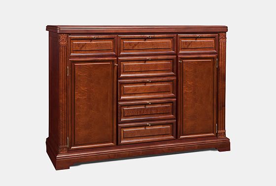 Тумба "Престиж" 53 массив и шпон берёзы 2