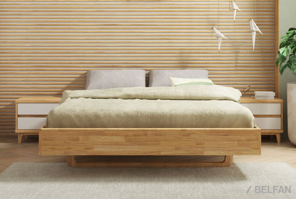 Тумба прикроватная "Уоллстрит" массив дуба, МДФ 7