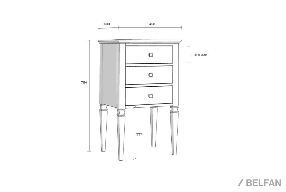 Тумба "Ольса" 03-46 массив сосны 4