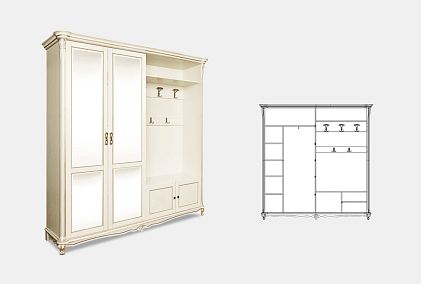 Шкаф комбинированный "Алези 22з"