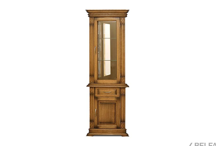 Шкаф комбинированный "Верди Люкс 1з" массив и шпон дуба 2