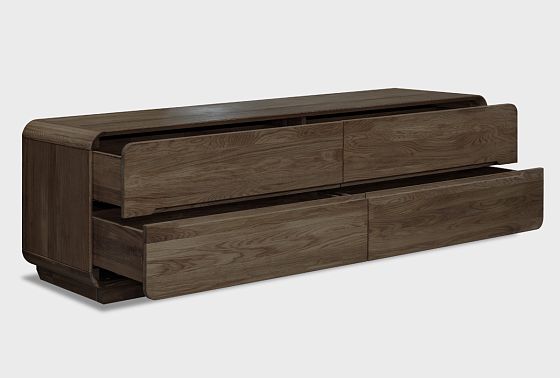 Тумба под ТВ "Монблан" 180 массив дуба 5