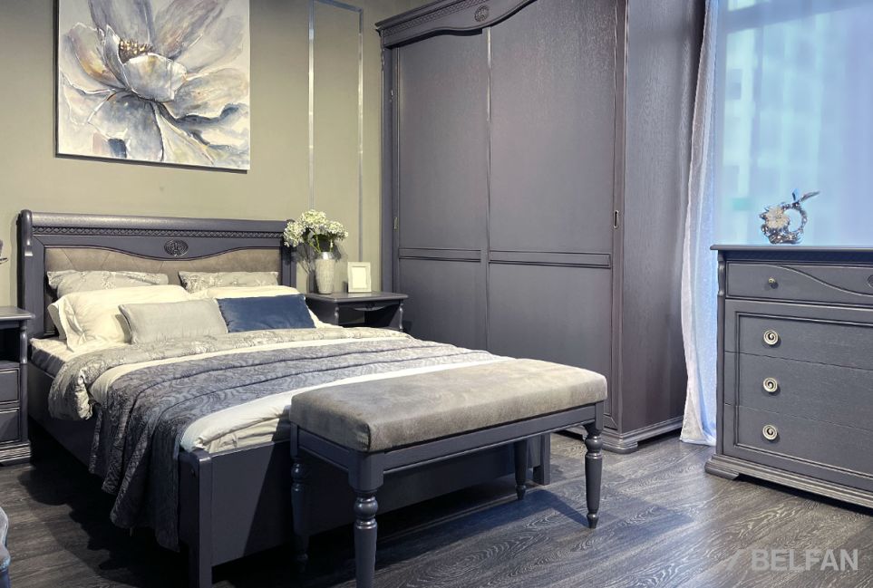 Шкаф-купе для одежды "Лика" 2-х дв. узкий массив и шпон дуба 2