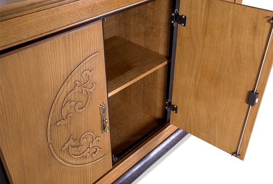 Тумба "Соната" 4 (с ящиками) массив и шпон дуба 9