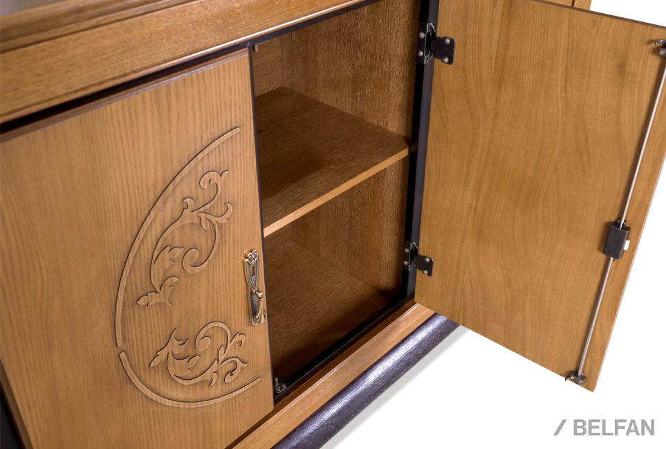 Тумба "Соната" 4 (с ящиками) массив и шпон дуба 6