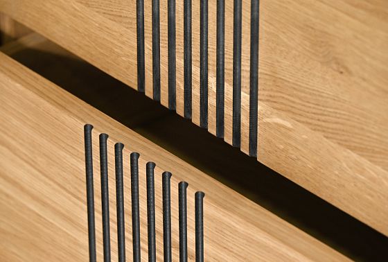 Тумба "Бергамо" 3 (с ящиками) массив дуба 13