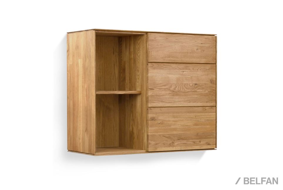 Шкаф навесной "Гринвуд" 2 (с нишей) массив дуба 1