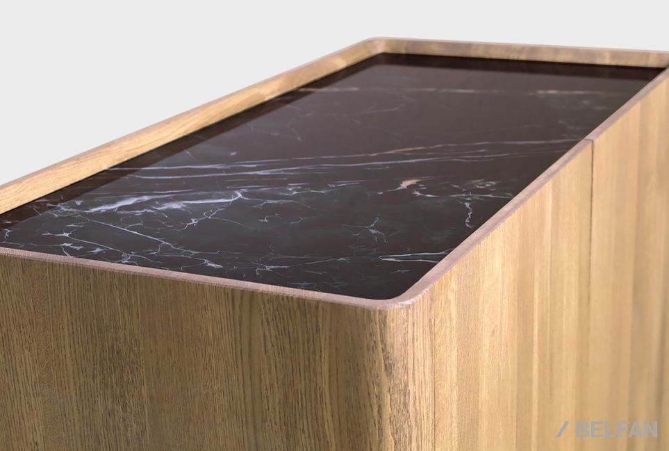 Тумба высокая "Бергамо" массив дуба 4