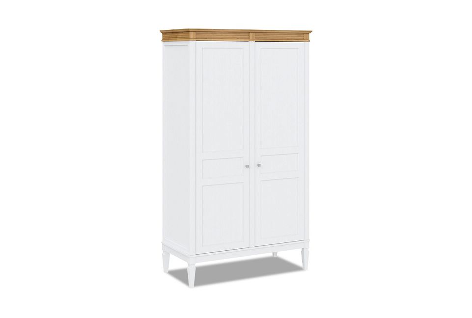 Шкаф для одежды 2-х дверный "Ольса" 02; белый лак