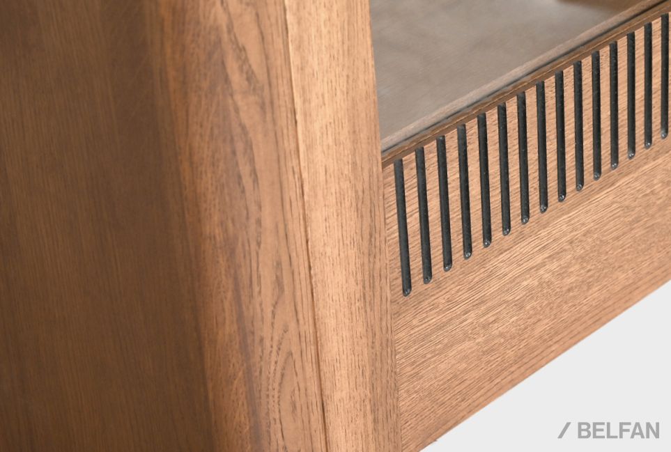 Витрина 1-но дверная "Бергамо" (левая) массив дуба 8