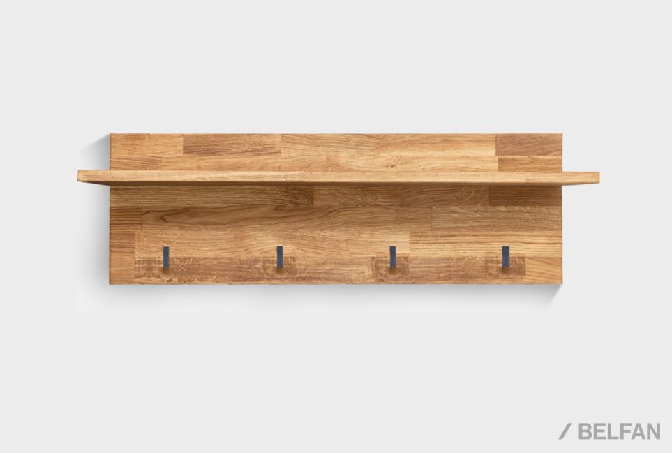 Вешалка настенная "Арт" массив дуба 6