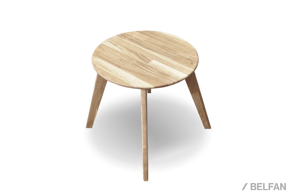 Стол журнальный "Арт" круглый 263 массив дуба 1