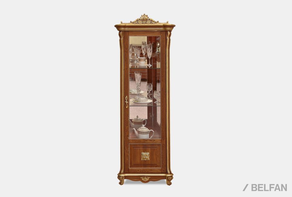 Шкаф с витриной "Алези 8 Люкс" (правый) массив дуба 2