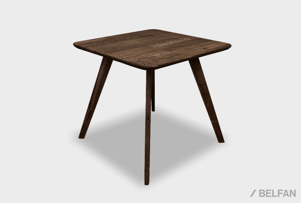 Стол журнальный "Арт" квадратный 262 массив дуба 1