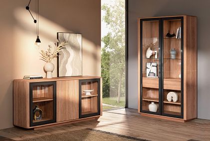 Шкаф с витриной 2-х дв. «Тор»