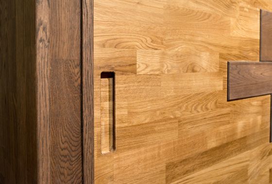 (Irving Design) Стильные минималистичные ручки в виде ниш в мебели Ирвинг Дизайн