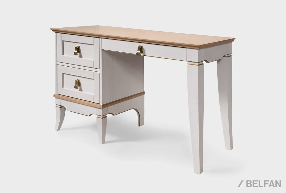 Стол письменный "Стюарт" (тумба слева) массив и шпон дуба 2