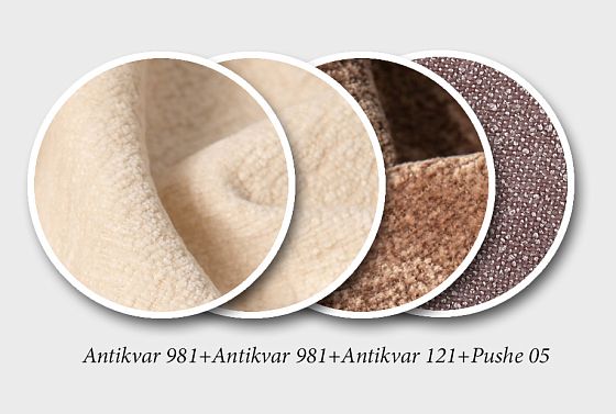 "Леформ" диван 3-х местный с пуфом  10