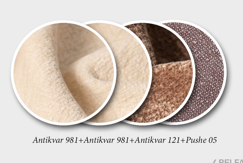 "Леформ" диван 3-х местный с пуфом 2