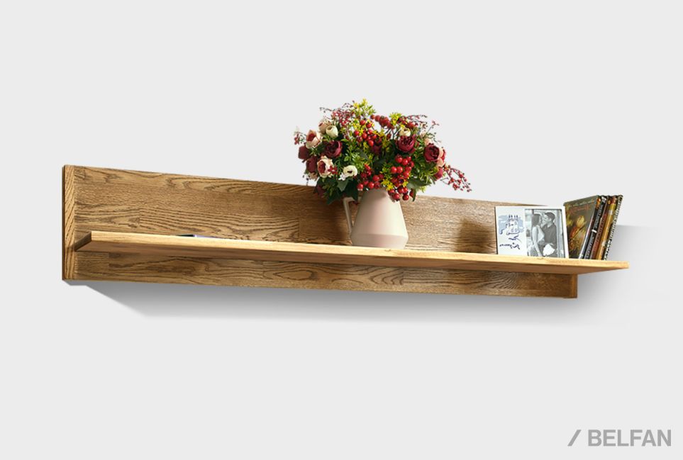 Полка навесная "Ирвинг" массив дуба 1