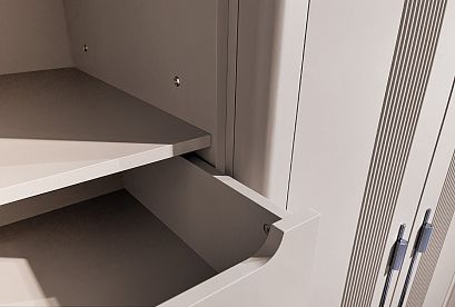 Шкаф для одежды 4-х дверный "Dune"; *ГМ 8931; меренга