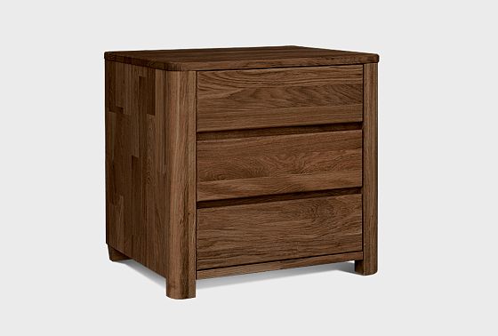 Тумба "Норд" (3 ящика) массив дуба 6