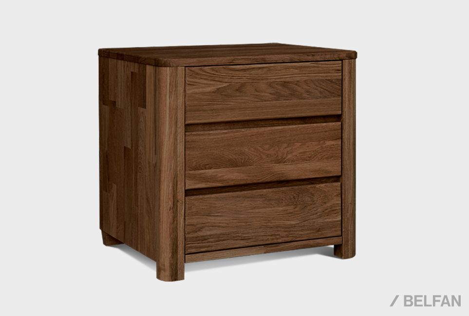Тумба "Норд" (3 ящика) массив дуба 1