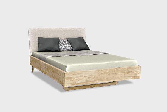 Кровать "Уоллстрит" (мягкое изголовье) массив дуба 3