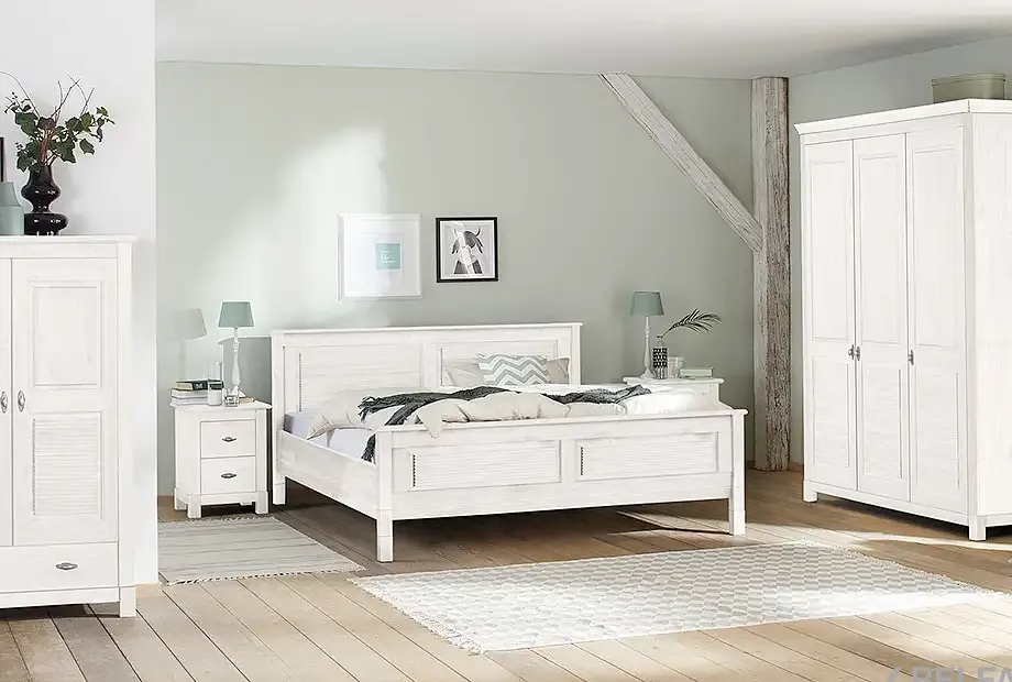Спальня «Рауна» #1 белый воск