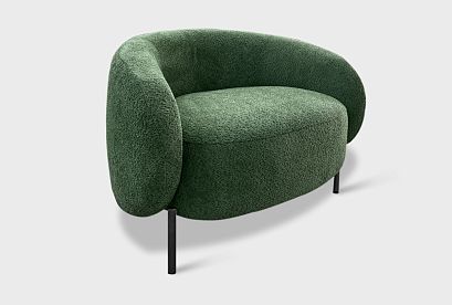 "Ливерпуль" кресло; нераскл.; 12; металл черный; Soul 618  (гр. 2/СМ)