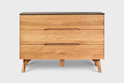 Комод "Элва" B-3; *ВМФ-1571; бейц-масло, графит