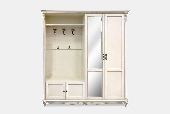 Шкаф комбинированный "Алези 2з" массив и шпон дуба 3