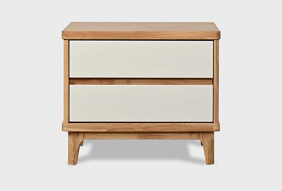 Тумба прикроватная "Уоллстрит" массив дуба, МДФ 9