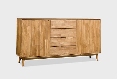 Тумба "Ирвинг" 3; 2 двери, 4 ящика; бейц-масло