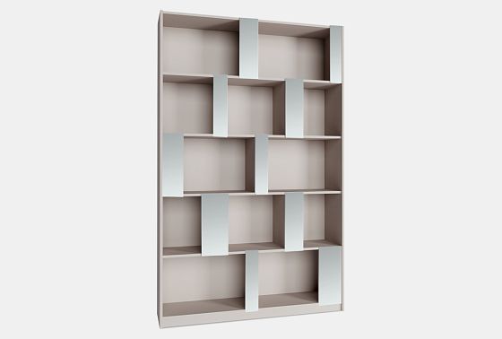 Стеллаж "Сакраменто" 150 (с зеркалами) МДФ, шпон дуба 3