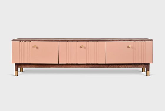 Тумба под ТВ "Меридиан" 180 массив дуба, МДФ 4