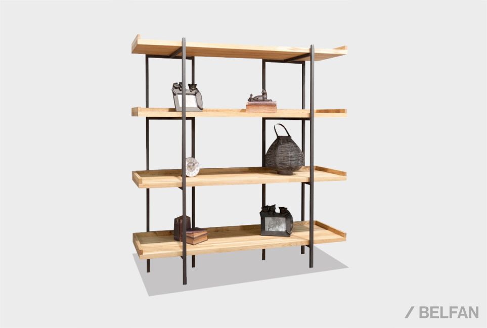 Стеллаж открытый "Cube Design" 4 массив дуба 1