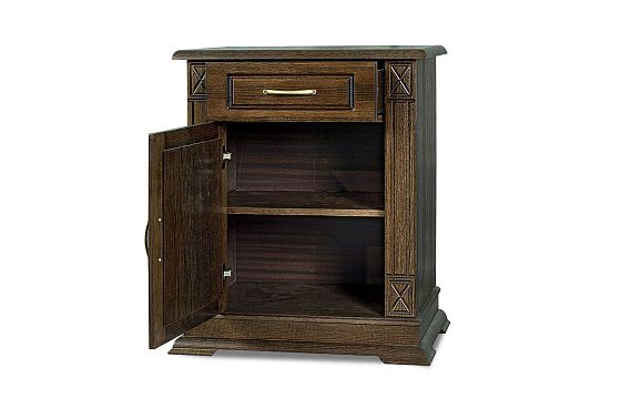 Тумба 1-но дв. "Верди Люкс 1" массив и шпон дуба 3