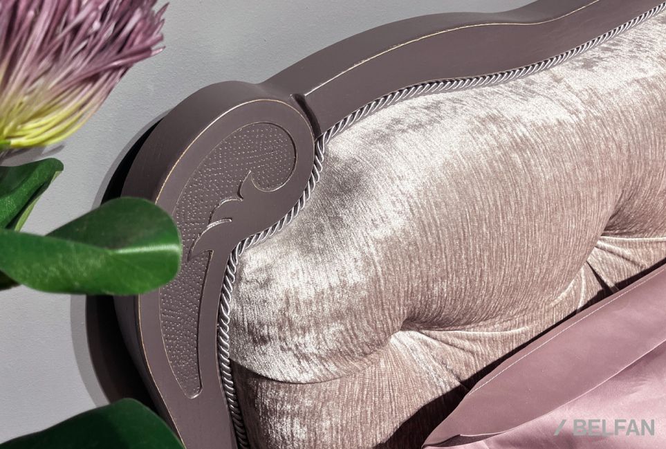 Кровать "Флерон" (низкое изножье) массив и шпон дуба 2