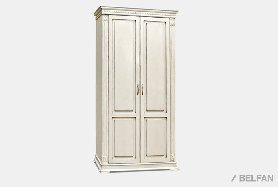 Шкаф для одежды 2-х дв. "Верди Люкс" массив и шпон дуба 1