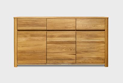 Тумба 3-х дверная "Норд"; 3 ящика, 3 двери; бейц-масло