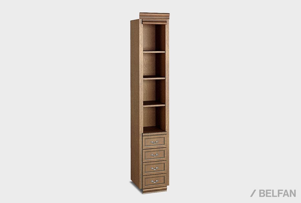 Стеллаж с ящиками "Тэфи" массив и шпон дуба 1