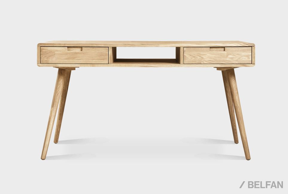 Стол письменный "Ирвинг" (2 ящика) массив дуба 1