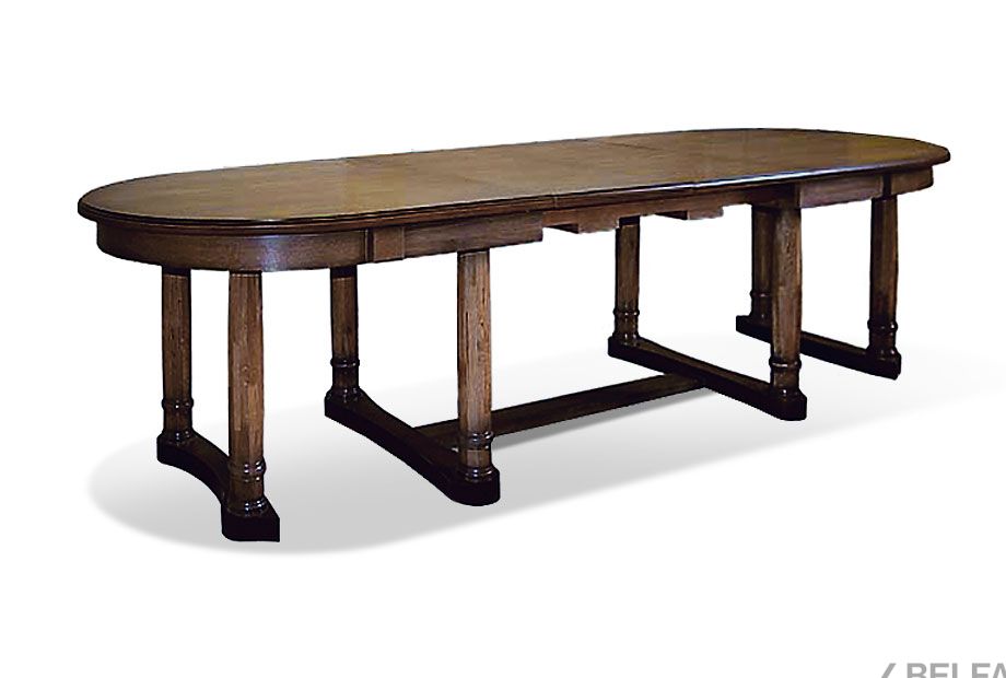 Стол обеденный "Атлант Р" массив и шпон дуба 1