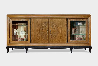 Тумба "Соната" (без декора); *ММ-284-06; коньяк с тёмной патиной+горький шоколад