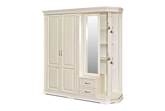 Шкаф комбинированный "Верди Люкс" 1 массив и шпон дуба 3